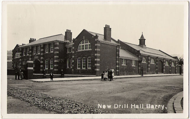 Postcard of Barry Drill Hall